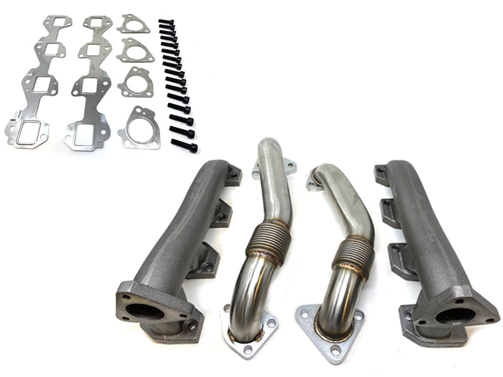 High Flow Exhaust Manifold with Up-Pipes, (NON-EGR) Duramax