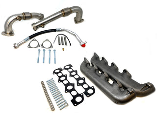 ZZ Diesel High Flow Up Pipe and Exhaust Manifold Kit, 2008-2010 Ford 6.4L Powerstroke