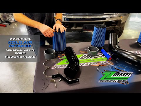 ZZ Diesel Oiled Cold Air Intake System Kit For 2011-2016 Ford Powerstroke 6.7L - 0